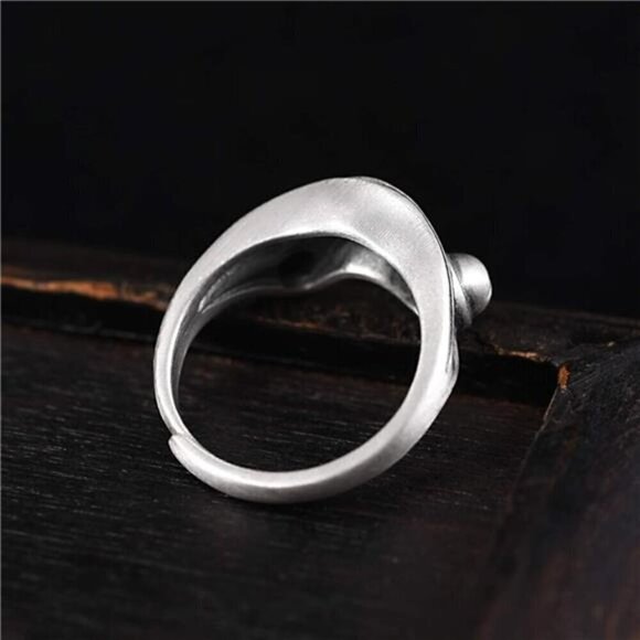 Frog Ring Silver Women Adjustable Cute Animal Jewelry Fashion - Picture 5 of 7